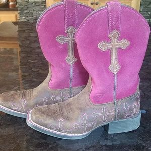 Youth Ariat 4LR Leather Western Boots